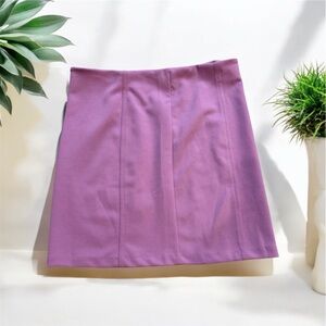 Zara NWT Lilac Mini Skirt Medium